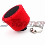 STONEDER 42mm Angled Air Filter For Chinese 125cc 140cc Pit Dirt Bike Motocross Motorcycle ATV Moped Scooter Buggy Go Kart