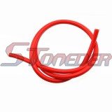 STONEDER Red 1 Meter 5mm Gas Fuel Hose Line For  Dirt Pit Bike ATV Quad Go Kart Buggy Snowmobile Motorcycle Motocross Scooter Moped