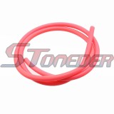 STONEDER Pink 5mm 1 Meter Gas Fuel Hose Line For Go Kart Buggy Snowmobile Motorcycle Motocross Scooter Moped