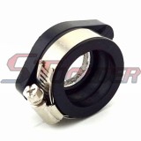 STONEDER Intake Mainfold Adapter Boot Rubber Pipe Flange For Mikuni VM24 Keihin PE24 PE26 PE28 OKO Carburetor Pit Dirt Bike