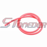 STONEDER Pink 5mm 1 Meter Gas Fuel Hose Line For Go Kart Buggy Snowmobile Motorcycle Motocross Scooter Moped