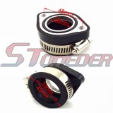 STONEDER Intake Mainfold Adapter Boot Rubber Pipe Flange For Mikuni VM24 Keihin PE24 PE26 PE28 OKO Carburetor Pit Dirt Bike