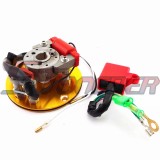 STONEDER Gold Racing Magneto Stator Rotor Ignition CDI Box For 110cc 125cc 140cc Chinese Lifan YX Pit Dirt Bike Motor Motorcycle