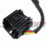 STONEDER 4 Pin Wires Voltage Regulator Rectifier For Chinese Pit Dirt Bike Motorcycle GY6 Scooter Moped ATV Quad 4 Wheeler 125cc 150cc