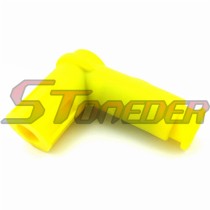 STONEDER Yellow Rubber Ignition Spark Plug Cap For 50cc 70cc 90cc 110cc 125cc 140cc 150cc 160cc Pit Dirt Bike Motocross ATV Quad Buggy Go Kart