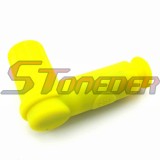 STONEDER Yellow Rubber Ignition Spark Plug Cap For 50cc 70cc 90cc 110cc 125cc 140cc 150cc 160cc Pit Dirt Bike Motocross ATV Quad Buggy Go Kart
