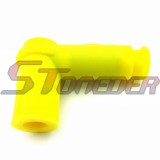 STONEDER Yellow Rubber Ignition Spark Plug Cap For 50cc 70cc 90cc 110cc 125cc 140cc 150cc 160cc Pit Dirt Bike Motocross ATV Quad Buggy Go Kart