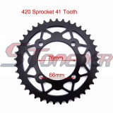 STONEDER 420 41T 76mm Rear Chain Black Sprocket For Chinese 50cc 70cc 90cc 110cc 125cc 140cc 150cc 160cc Pit Dirt Trail Bike Motorcycle Kayo SSR