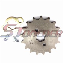 STONEDER 428 17 Tooth 17mm Front Chain Sprocket Gear For 50cc 70cc 90cc 110cc 125cc 140cc 150cc 160cc Engine Pit Dirt Trail Bike ATV Quad 4 Wheeler