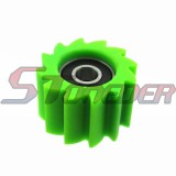 STONEDER Green Chain Roller Guide Pulley Tensioner For Kawasaki KX250F KX450F 2006 2007 2008 2009 2010 2011 2012 2013 2014 2015 2016