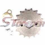 STONEDER 420 17 Tooth 20mm Front Chain Sprocket Gear For 50cc 70cc 90cc 110cc 125cc 140cc 150cc 160cc ATV Quad Pit Dirt Trail Bike