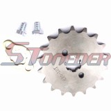 STONEDER 428 18 Tooth 17mm Front Chain Sprocket Gear For ATV Quad Pit Dirt Trail Bike 50cc 70cc 90cc 110cc 125cc 140cc 150cc 160cc