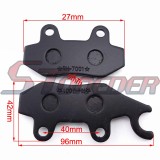STONEDER Steel Disc Caliper Brake Pads Shoes For Chinese 50cc 125cc 150cc GY6 Scooter Moped
