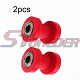 STONEDER Red 10mm Chain Roller Pulley Tensioner For 50cc 70cc 90cc 110cc 125cc 140cc 150cc 160cc Chinese Pit Dirt Motor Bike Motorcycle CRF50 XR50