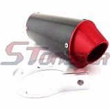 STONEDER 38mm CNC Alumimum Exhaust Muffler With Clamp For 125cc 140cc 150cc 160cc Chinese Dirt Pit Bike Motorcycle