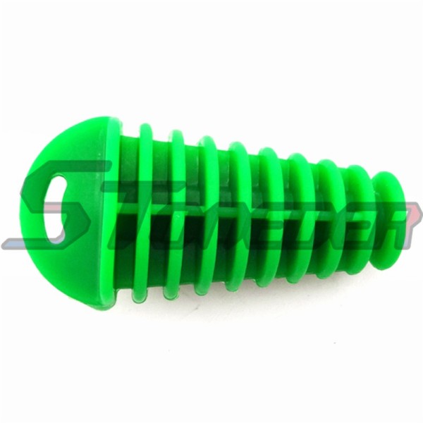 STONEDER Green High Quality Soft Rubber Exhaust Muffler Bung Cleaner Wash Plug For Motocross UTV ATV Pit MX Dirt Bike Snowmobile