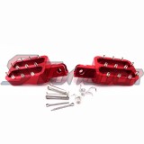 STONEDER Red CNC Aluminum Footpegs Foot Rest For 50cc 70cc 90cc 110cc 125cc 140cc 150cc 160cc Chinese Pit Dirt Motor Bike Motorcycle CRF50 XR50 CRF70 SSR