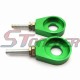 STONEDER Green 12mm Chain Adjuster Tensioner Alex Block For Pit Trail Dirt Motor Bike Motorcycle 50cc 70cc 90cc 110cc 125cc 140cc 150cc 160cc