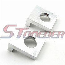 STONEDER Silver 15mm Chain Adjuster Tensioner Alex Block For Chinese Pit Dirt Bike Motorcycle Lifan Thumpstar KLX XR50