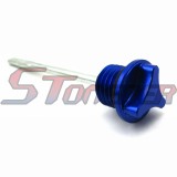 STONEDER CNC Blue Dip Stick Engine Oil Dipstick For Pit Dirt Bike Motorcycle 50cc 90cc 110cc 125cc 140cc 150cc 160cc