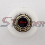 STONEDER White 10mm Chain Roller Pulley Tensioner For 50cc 70cc 90cc 110cc 125cc 140cc 150cc 160cc Chinese Pit Dirt Motor Bike Motorcycle CRF50 SSR