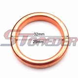 STONEDER ID=25mm OD=32mm Exhaust Pipe Gasket For Pit Dirt Motor Bike Motocycle ATV Quad 4 Wheeler 50cc 90cc 110cc 125cc 140cc 150cc