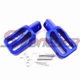STONEDER Blue CNC Aluminum Footpegs Foot Rest Chinese Pit Dirt Motor Bike Motorcycle Thumpstar Lifan YX 50cc 70cc 90cc 110cc 125cc 140cc 150cc 160cc