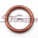 STONEDER ID=30mm OD=40mm Exhaust Pipe Gasket For 150cc 200cc 250cc ATV Quad 4 Wheeler Motorcycle Pit Dirt Motor Bike Motocross