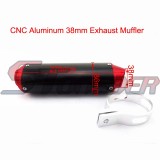 STONEDER 38mm CNC Alumimum Exhaust Muffler With Clamp For 125cc 140cc 150cc 160cc Chinese Dirt Pit Bike Motorcycle