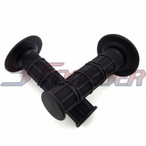 STONEDER 7/8  Black Durable Soft Rubber Throttle Handle Grips For Chinese Pit Dirt Motor Trail Bike Motorcycle Motocross
