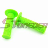 STONEDER 22mm Durable Soft Rubber Throttle Handle Grips For Pit Dirt Motor Trail Bike Motorcycle Motocross