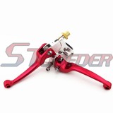 STONEDER Red Alloy Folding Brake Clutch Handle Lever For Chinese Pit Dirt Trail Motor Bike Motorcycle CRF50 SSR YCF