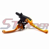 STONEDER Gold CNC Alloy Folding Clutch Brake Handle Lever For Chinese Pit Dirt Motor Bike Motorcycle CRF50 CRF70 50cc 70cc 90cc 110cc 125cc 140cc 150cc 160cc