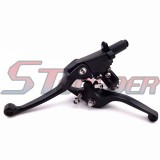 STONEDER Black CNC Alloy Folding Brake Clutch Handle Lever For Chinese Pit Dirt Trail Motor Bike Motorcycle BSE Apollo Kayo