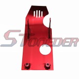STONEDER Red Aluminum Engine Skid Plate For Chinese SDG Braaap Taotao Coolster Lifan YX KXL CRF50 Pit Dirt Bike Motorcycle
