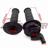 STONEDER Black Twist Throttle Handle Grips For Chinese Pit Dirt Motor Bike Motorcycle 50cc 70cc 90cc 110cc 125cc 140cc 150cc 160cc 200cc 250cc