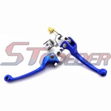 STONEDER Blue Alloy Folding Brake Clutch Handle Lever For Chinese Pit Dirt Bike XR CRF KLX SSR Taotao Lifan Thumpstar