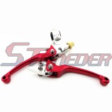 STONEDER Red Alloy Folding Brake Clutch Handle Lever For Chinese Pit Dirt Trail Motor Bike Motorcycle CRF50 SSR YCF