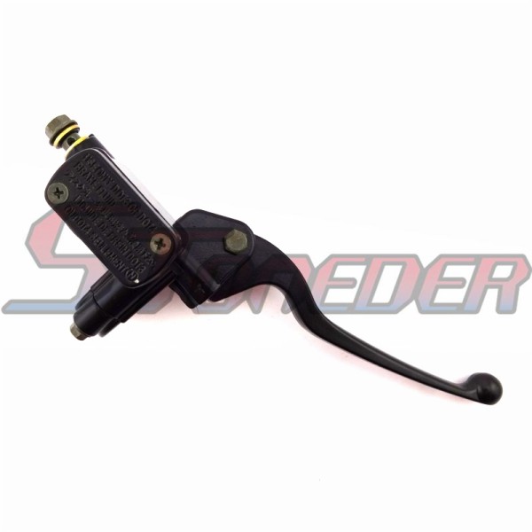 STONEDER Black Alloy Front Master Cylinder Hydranlic Right Handle Brake Lever For Pit Dirt Trail Motor Bike Motorcycle ATV Quad 4 Wheeler