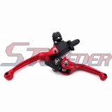 STONEDER Red Alloy Folding Brake Clutch Handle Lever For Chinese Pit Dirt Bike Motorcycle KLX110 TTR