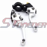 STONEDER Silver Folding Clutch Brake Handle Lever For Chinese Pit Dirt Bike Thumpstar Braaap Stomp Atomik Motorcycle