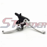 STONEDER Silver CNC Alloy Folding Brake Clutch Handle Lever For 70cc 90cc 110cc 125cc 140cc Chinese Pit Dirt Bike TTR Stomp DHZ