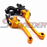 STONEDER Gold CNC Alloy Folding Clutch Brake Handle Lever For Chinese Pit Dirt Motor Bike Motorcycle CRF50 CRF70 50cc 70cc 90cc 110cc 125cc 140cc 150cc 160cc