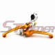 STONEDER Gold Folding Brake Clutch Handle Lever For 50cc 70cc 90cc 110cc 125cc 140cc 150cc 160cc Chinese Pit Dirt Bike Lifan YX SDG Kayko