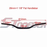 STONEDER Black 28mm 1 1/8'' Fat Handlebar For Pit Dirt Motor Bike Motocross Motorcycle 50cc 70cc 90cc 110cc 125cc 140cc 150cc 160cc 200cc 250cc