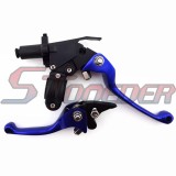 STONEDER Blue Alloy Folding Brake Clutch Handle Lever For 50cc 70cc 90cc 110cc 125cc 140cc 150cc 160cc Chinese Pit Dirt Bike IMR Atomik Thumpstar Motorcycle