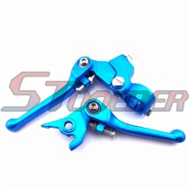 STONEDER Blue Handle Brake Clutch Levers For Chinese Pit Dirt Trail Motor Bike Motorcycle Motocross 50cc 90cc 110cc 125cc 150cc 160cc