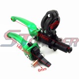 STONEDER Green CNC Alloy Folding Clutch Brake Handle Lever For Chinese 50cc 70cc 90cc 110cc 125cc Pit Dirt Bike Motorcycle CRF70 XR50
