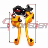 STONEDER Gold CNC Alloy Folding Clutch Brake Handle Lever For Chinese Pit Dirt Motor Bike Motorcycle CRF50 CRF70 50cc 70cc 90cc 110cc 125cc 140cc 150cc 160cc