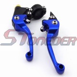 STONEDER Blue CNC Alloy Brake Clutch Lever For Chinese 50cc 70cc 110cc 125cc 140cc Pit Dirt Trail Bike Motorcycle CRF50 CRF70 Coolster